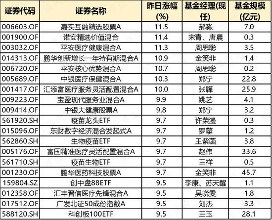 大奇迹日！哪些基金成为反弹急先锋？